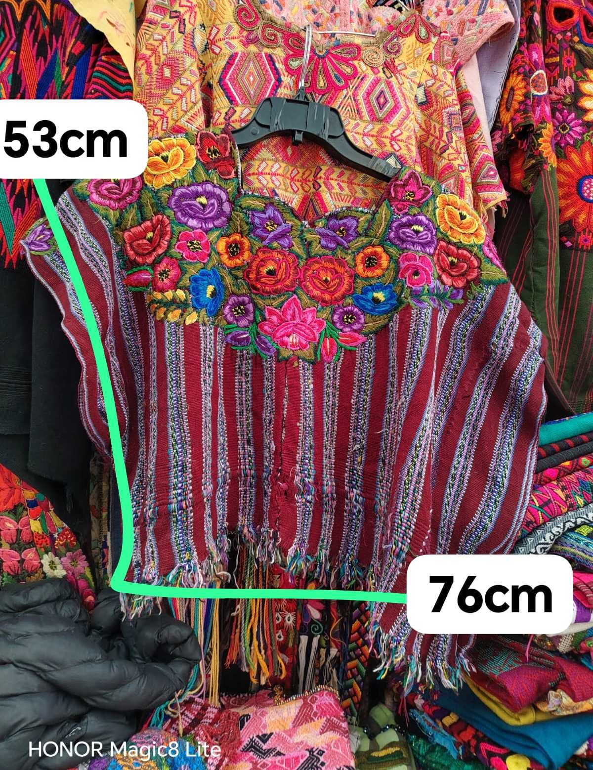 (Reserved for Myriam) Colourful floral Patzun huipil #4-178