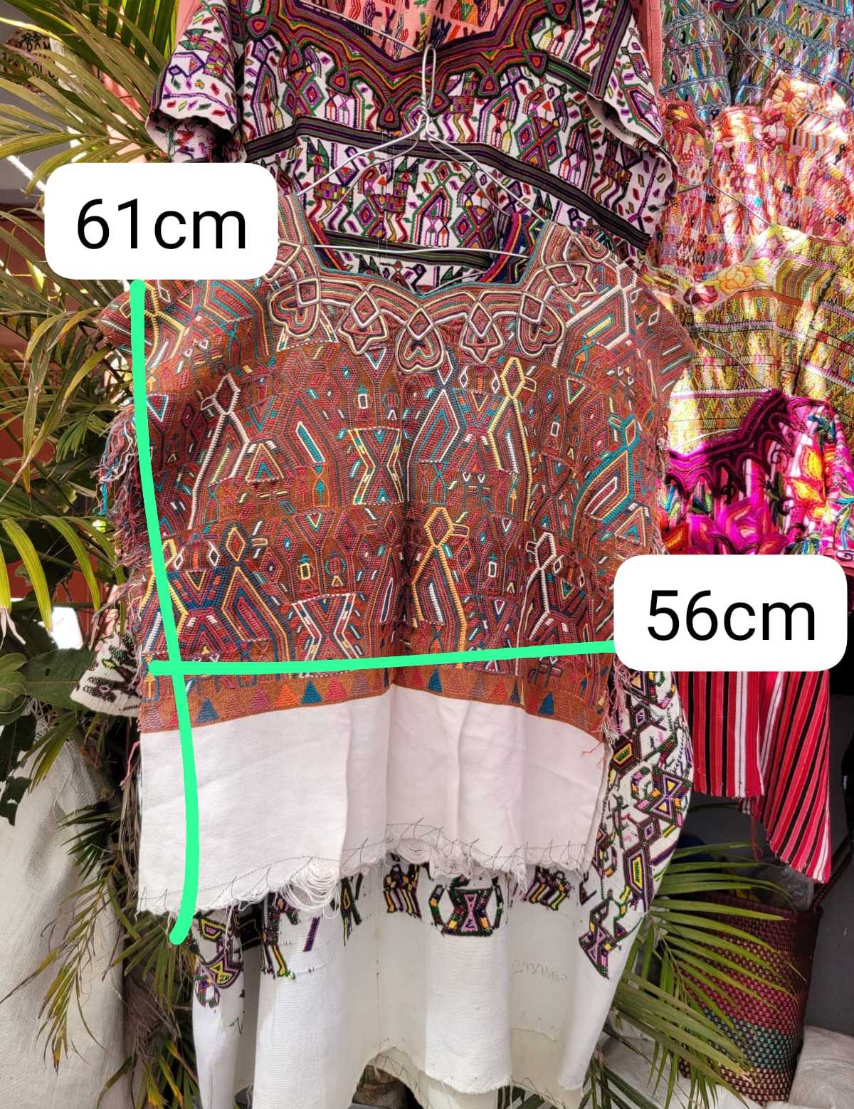 Mocha brown Nebaj huipil #3-70