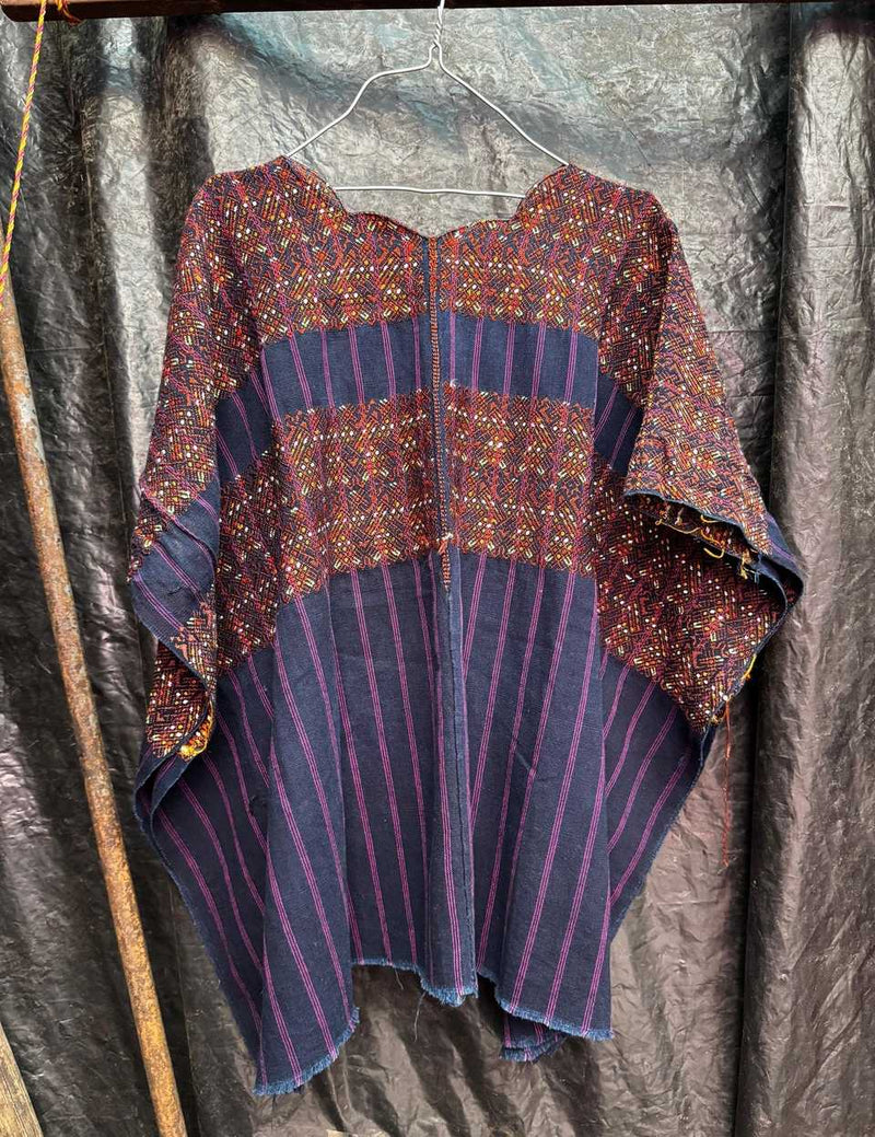 Indigo and brown Nahuala huipil #5-83