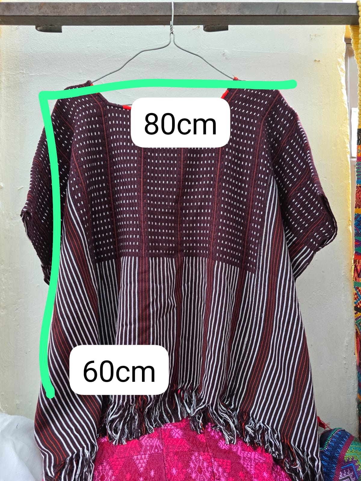 (Reserved for Annette) Burgundy Colotenango huipil
