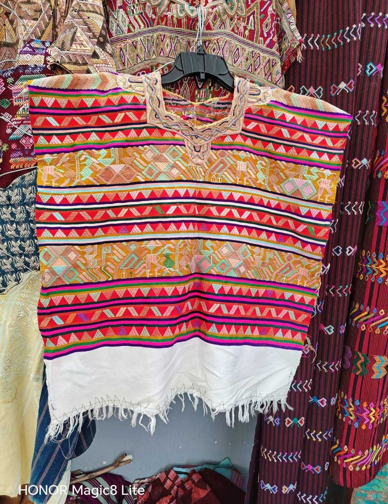 Red and gold Nebaj huipil #5-327