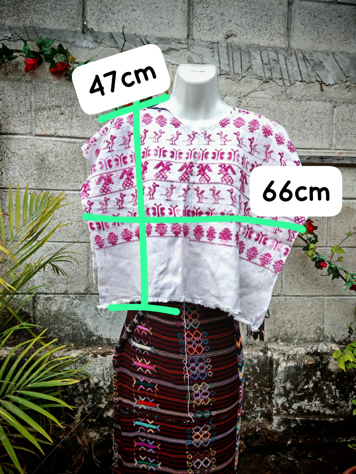 Pink and white huipil (reserved for Sarah)