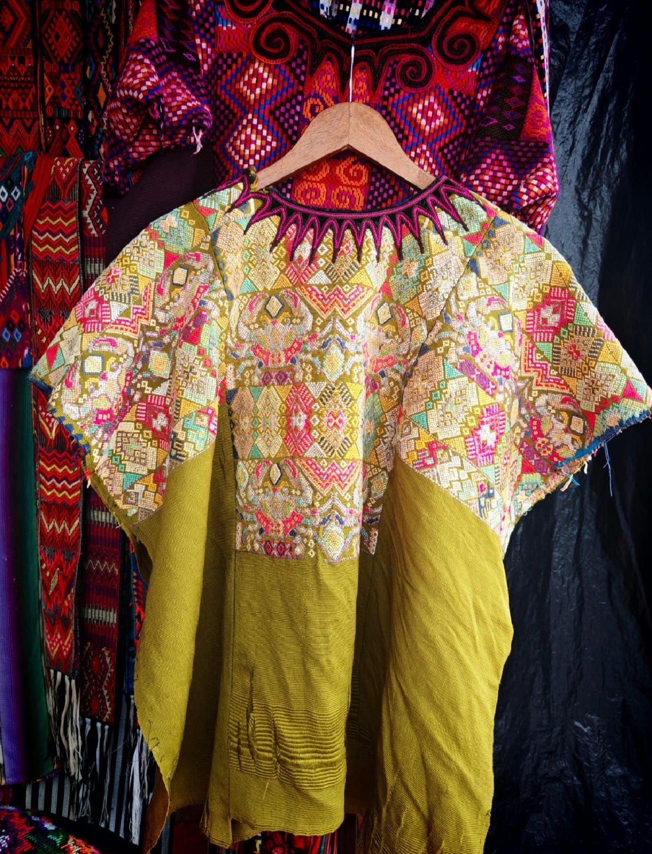 Chartreuse Chichi huipil for April