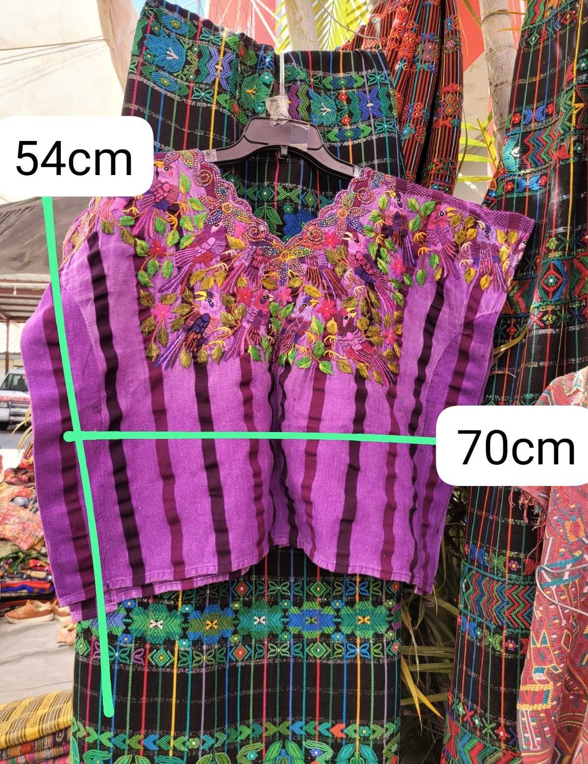 Deep berry Santiago huipil #3-55