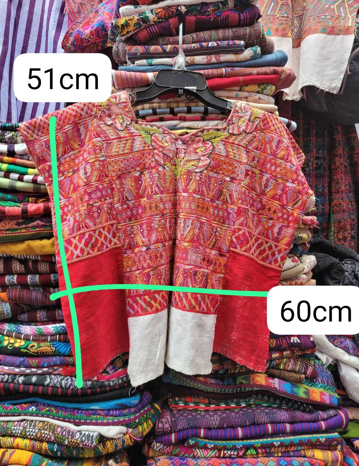 Red San Juan Cotzal huipil #3-33