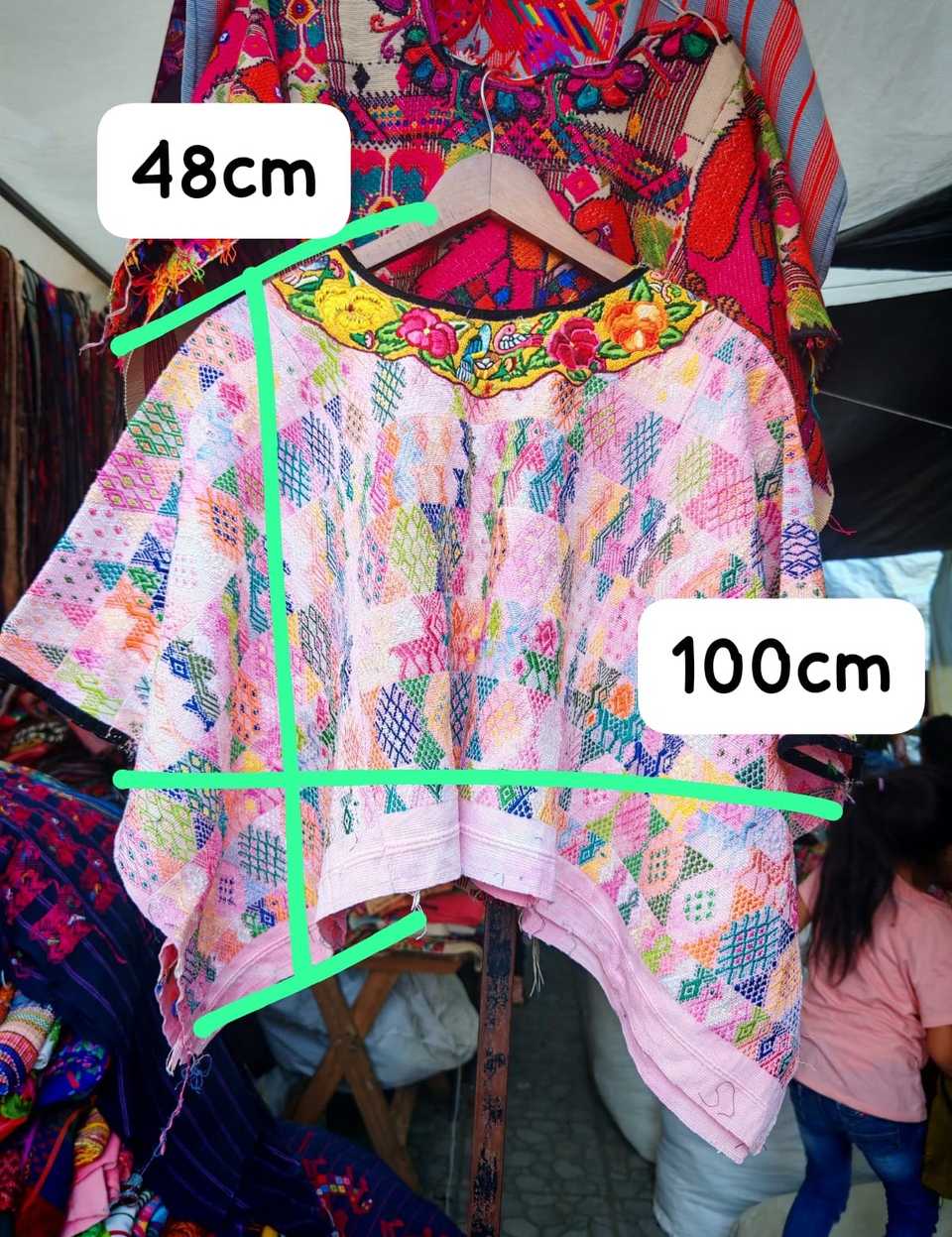 Pale pink Coban huipil #5-16