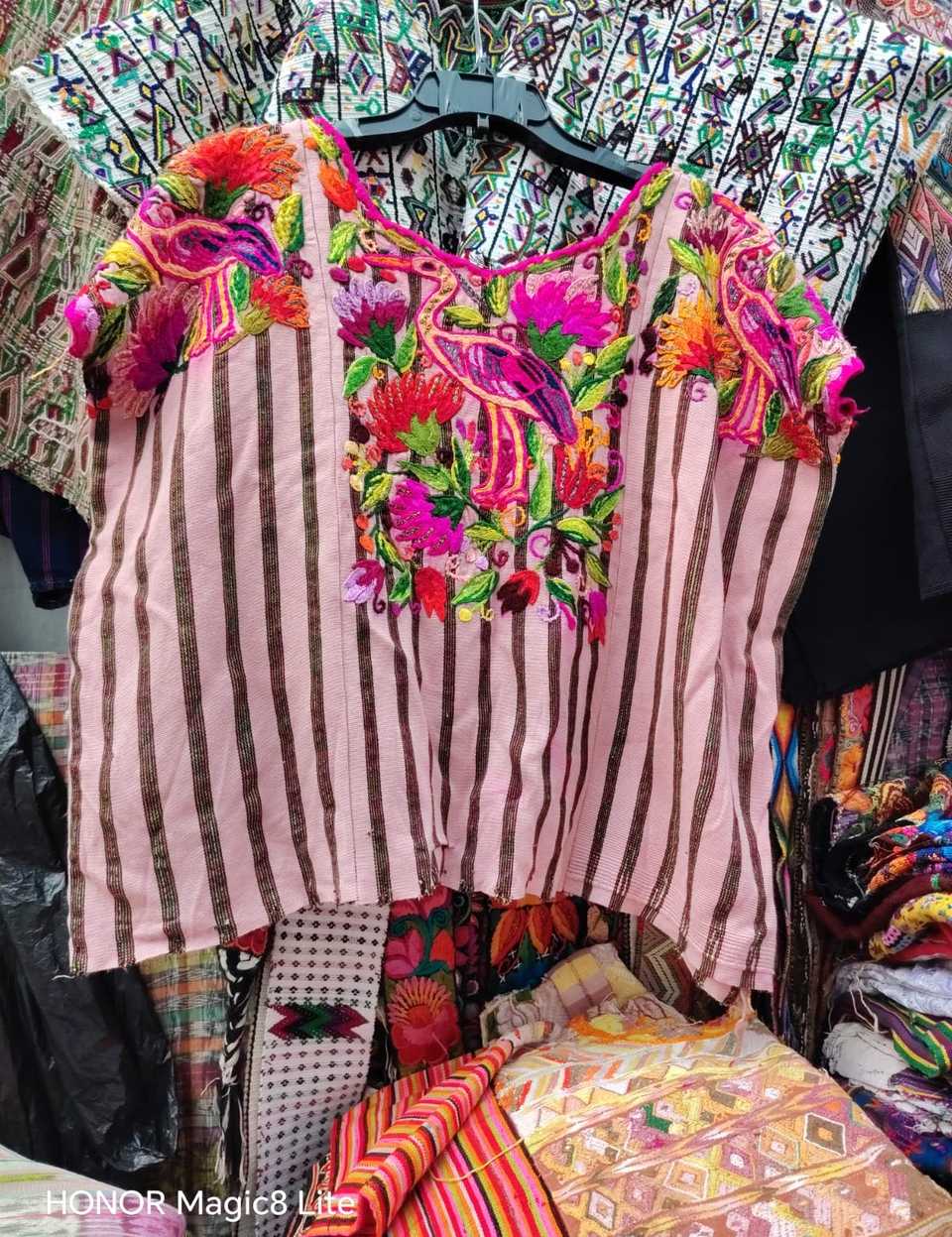 Pink Ibis Chichicastenango huipil #4-306