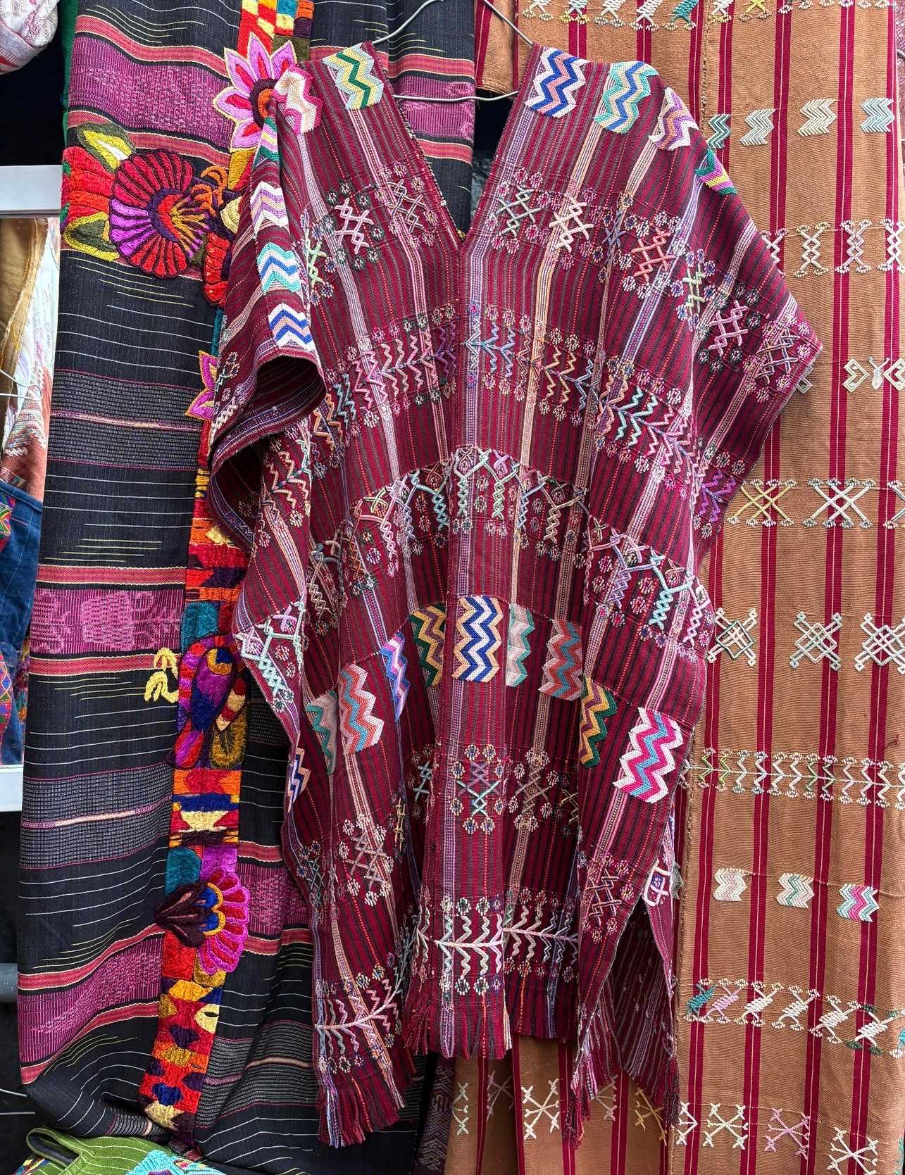 Burgundy Colotenango kimono #4-274