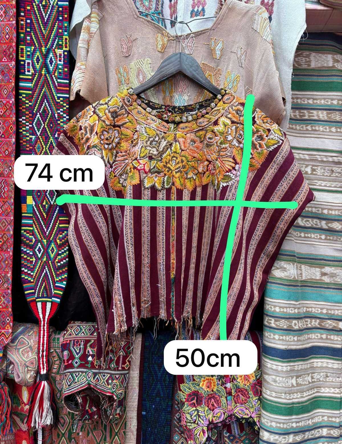 Golden floral Patzun huipil #2-99