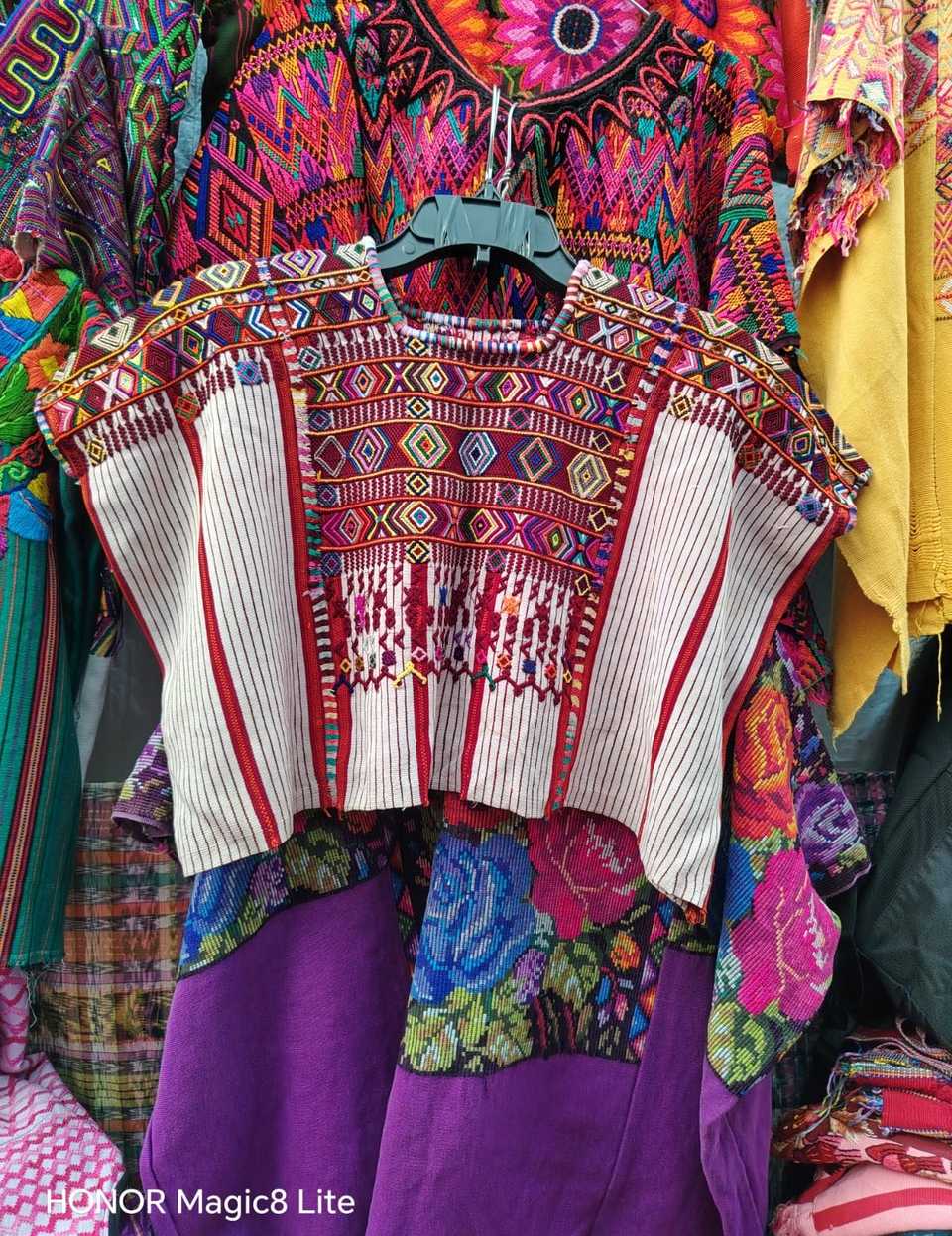 (Reserved for Sarah K) White ceremonial Colotenango huipil #4-249