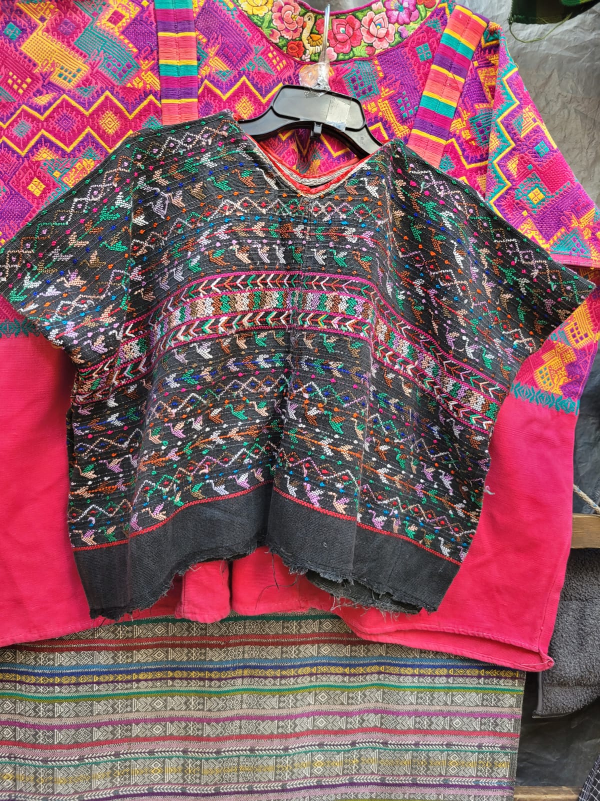 Black San Lucas huipil for April