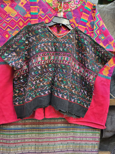 Black San Lucas huipil for April