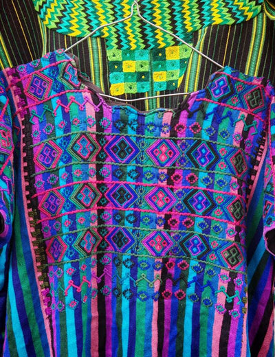 Blue and purple Colotenango huipil #2-6 (reserved for Linda)