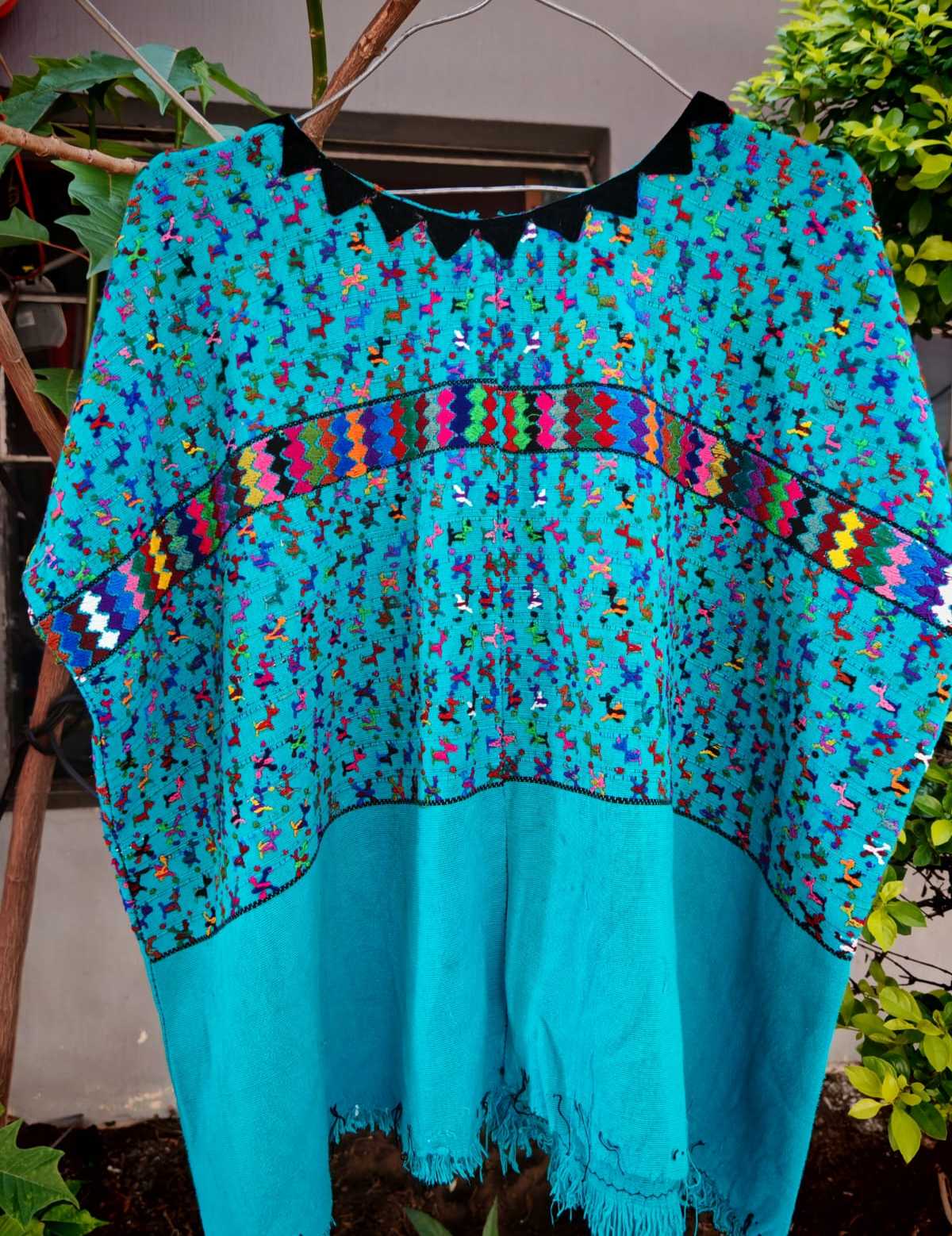 Bright Blue San Lucas Huipil #6-259
