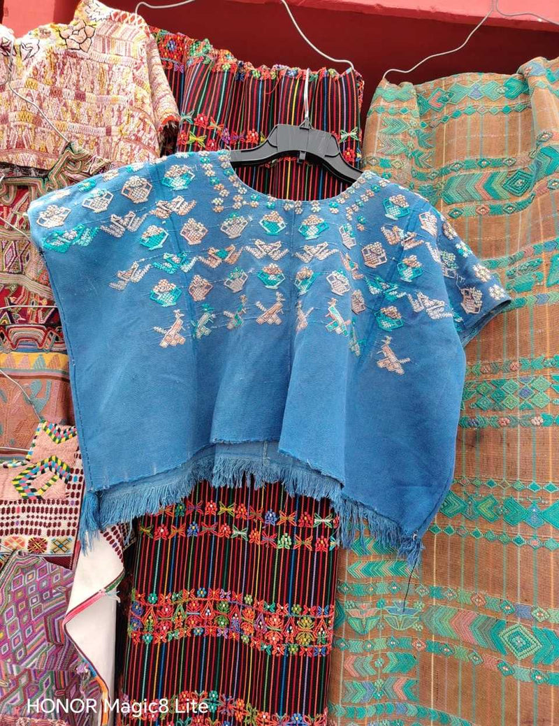 (Reserved for Myriam) Blue San Lucas Toliman huipil #5-128