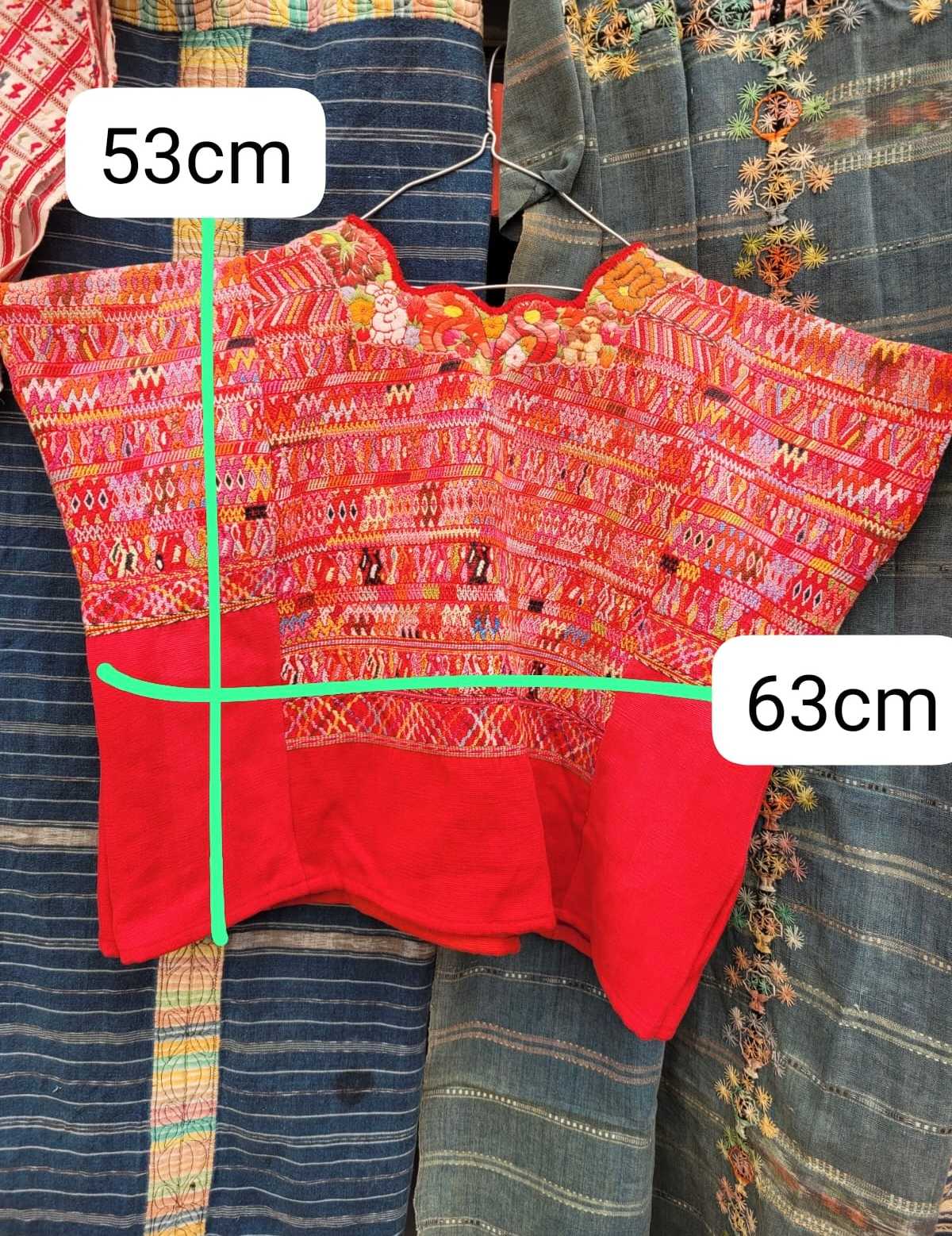 Red San Juan Cotzal huipil #2-32