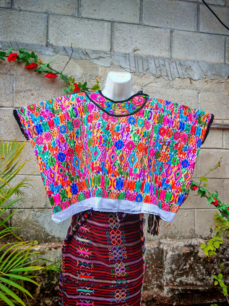 Colorful Coban huipil (reserved for Sarah)