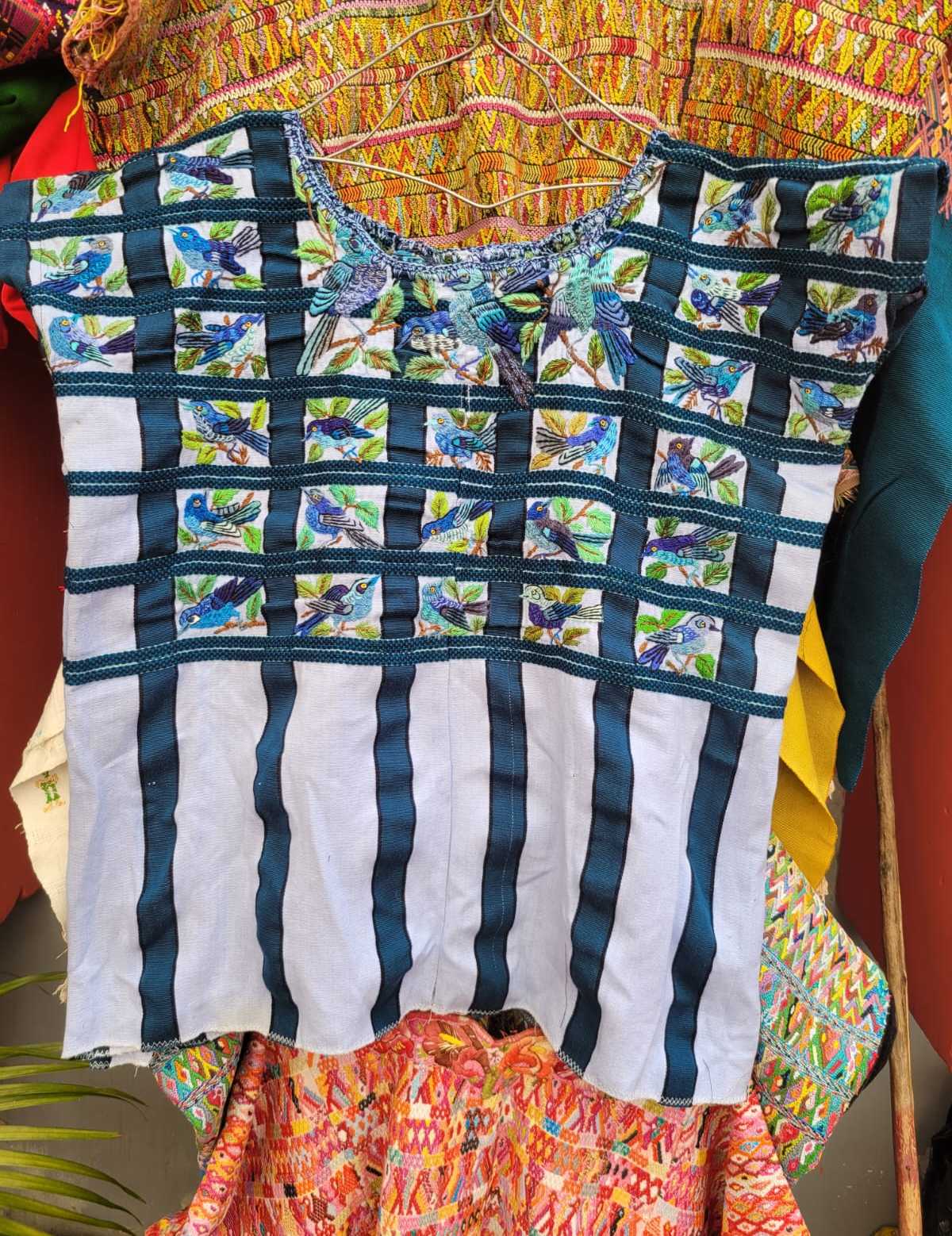 Blue Santiago huipil #2-119