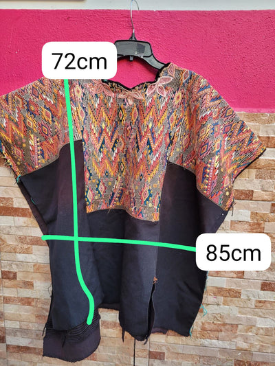 Black and colourful Chichi huipil (reserved for Maria)