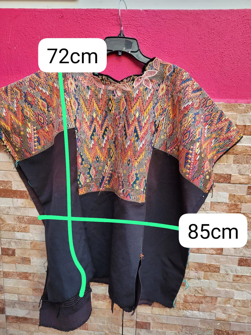 Black and colourful Chichi huipil (reserved for Maria)