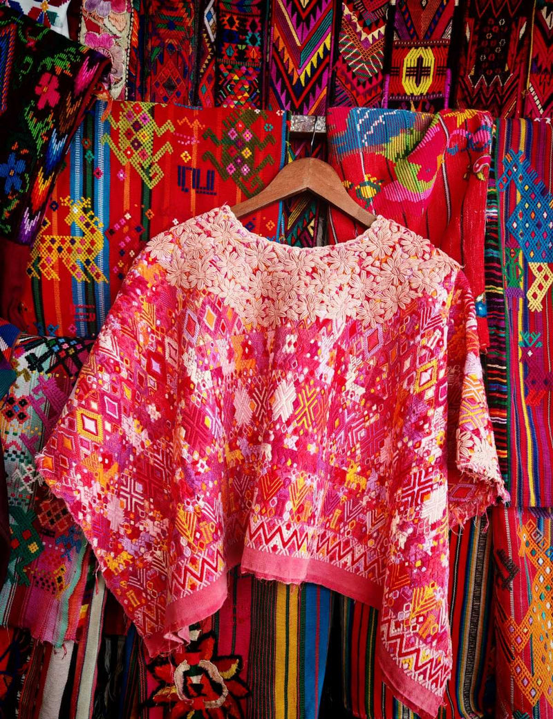 Pink Rococo Coban Huipil #6-290