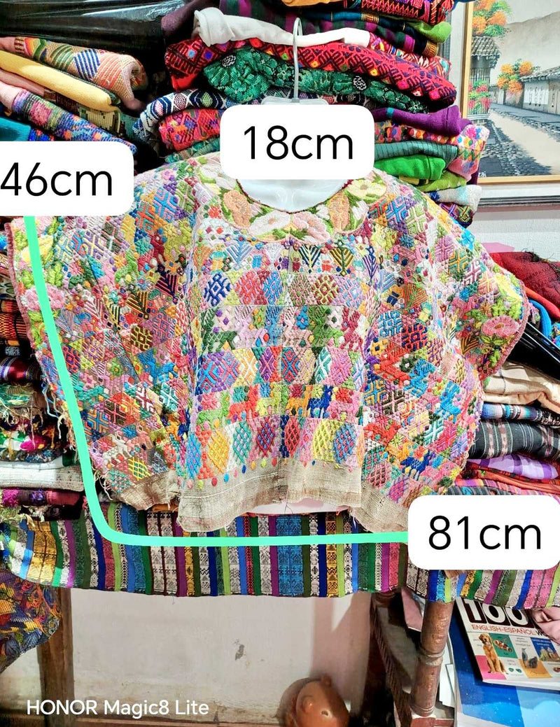 Colourful Coban Huipil #6-370