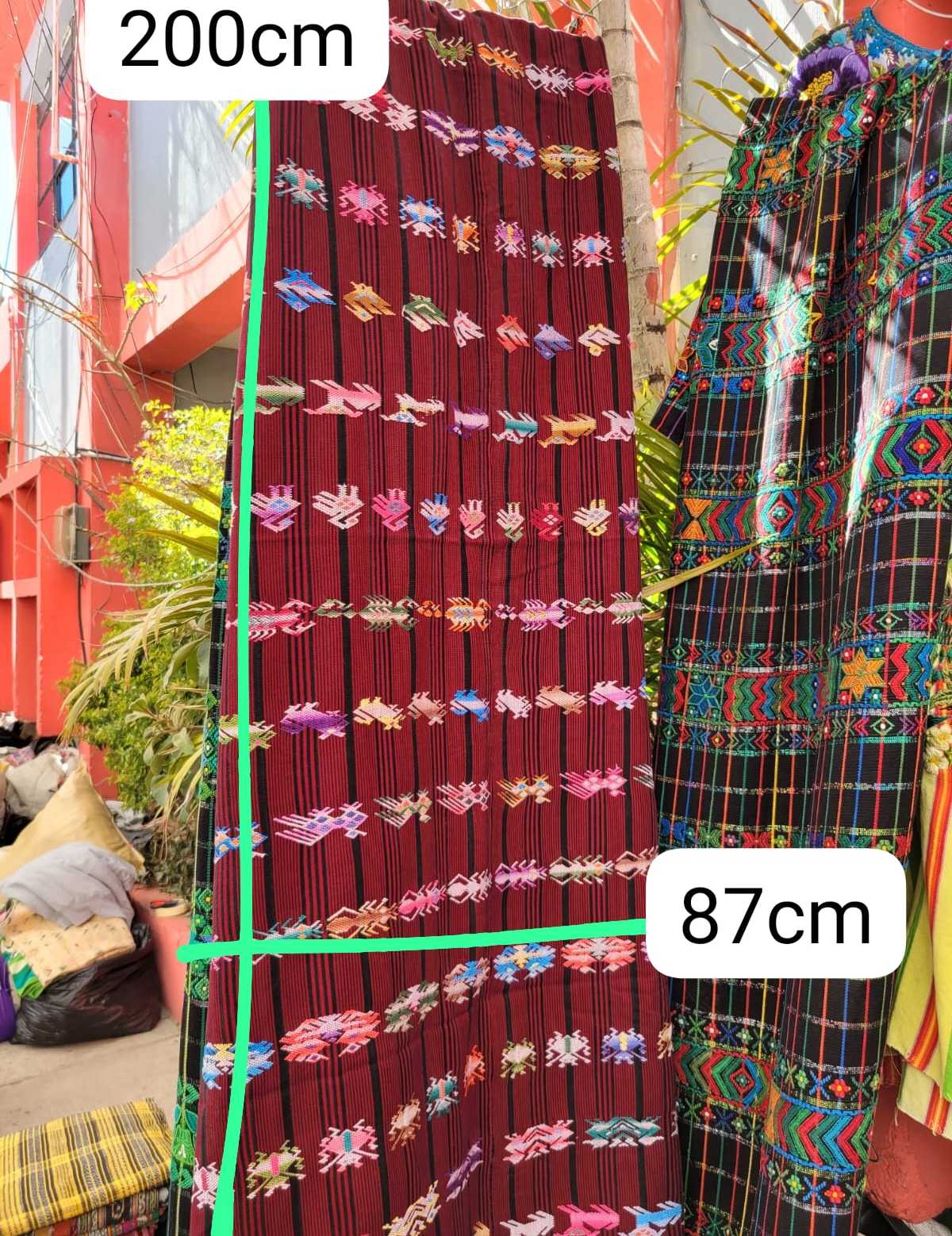 Burgundy Colotenango corte #3-75