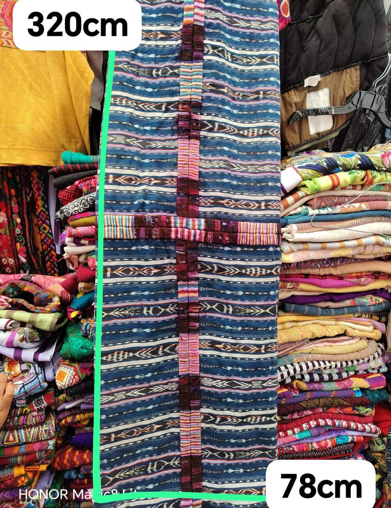 Indigo large Ikat Chichicastenango corte #4-157