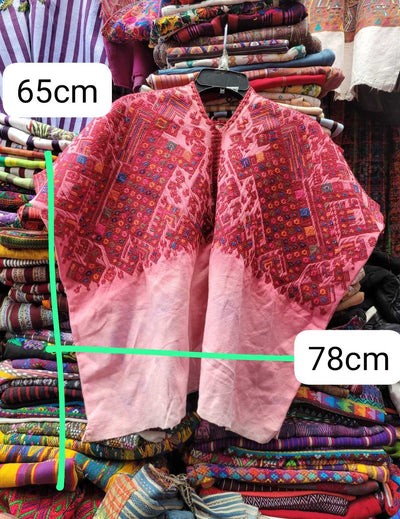 Hot pink Nahuala huipil #3-38