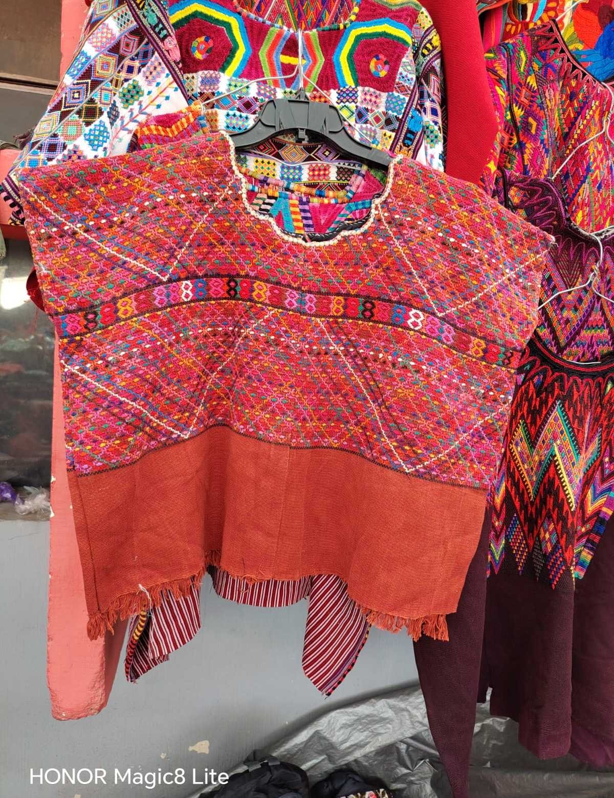 Orange Plaid San Lucas Huipil #6-231