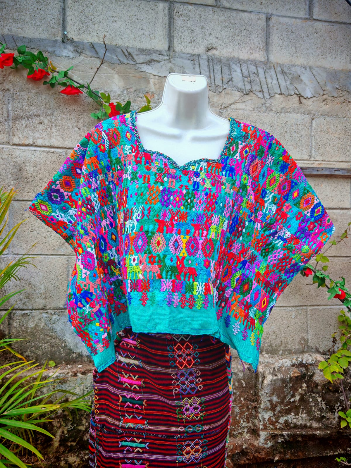 Turquoise Coban huipil (Reserved for Laura)