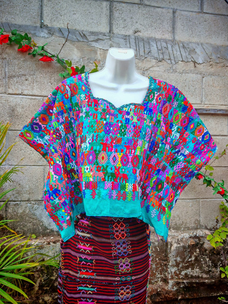 Turquoise Coban huipil (Reserved for Laura)
