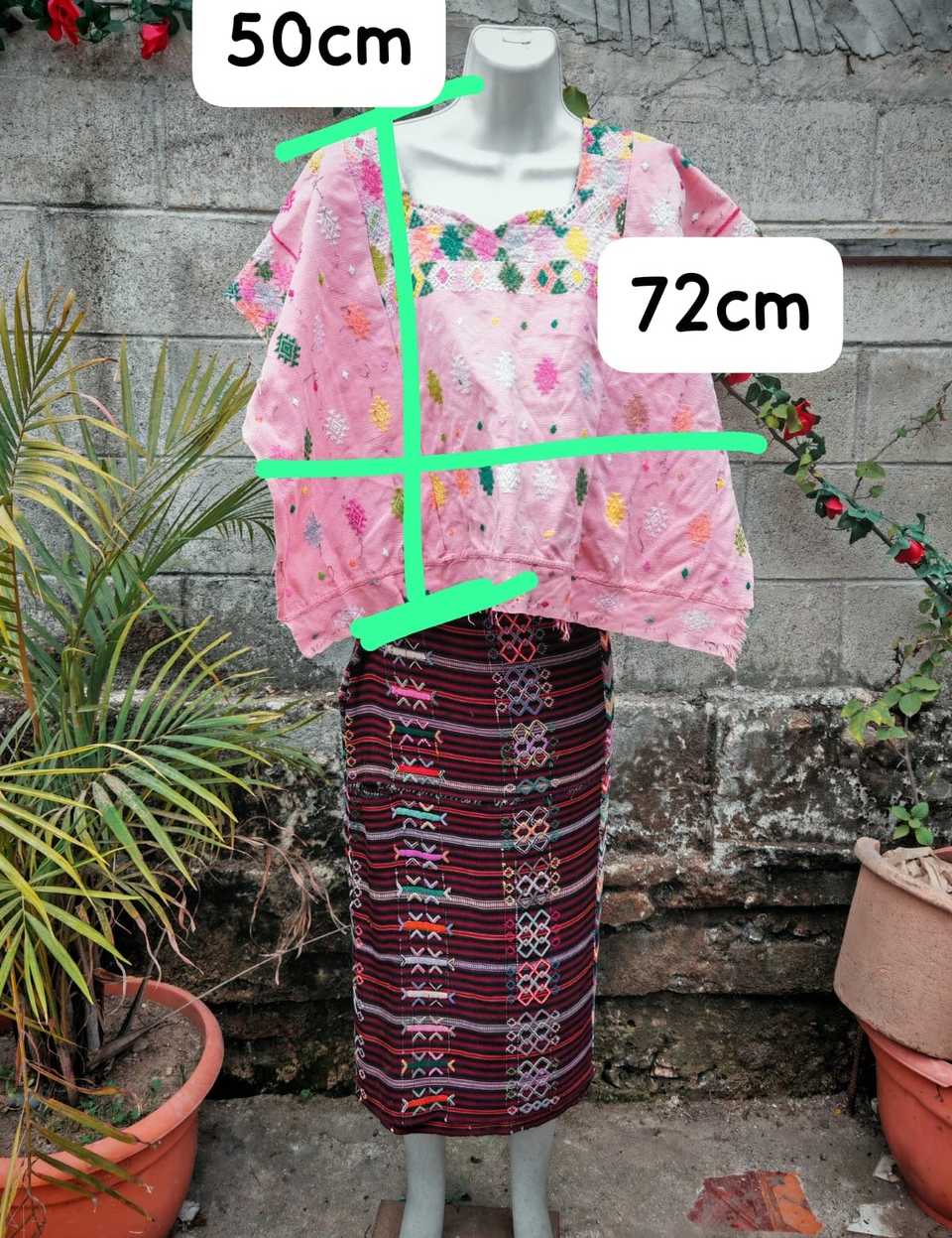 Pink Coban huipil #4-292