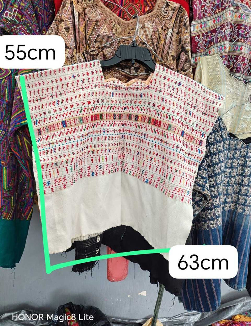 Red on white San Lucas huipil #5-360