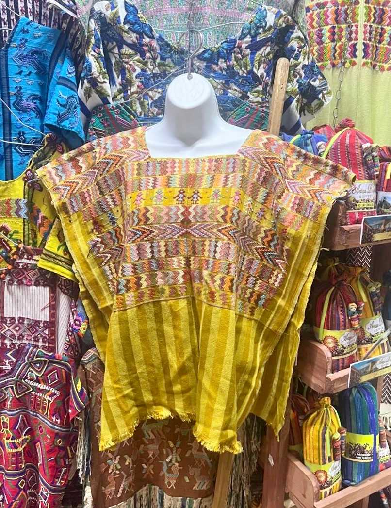 Mustard Yellow San Lucas Toliman Huipil #6-351