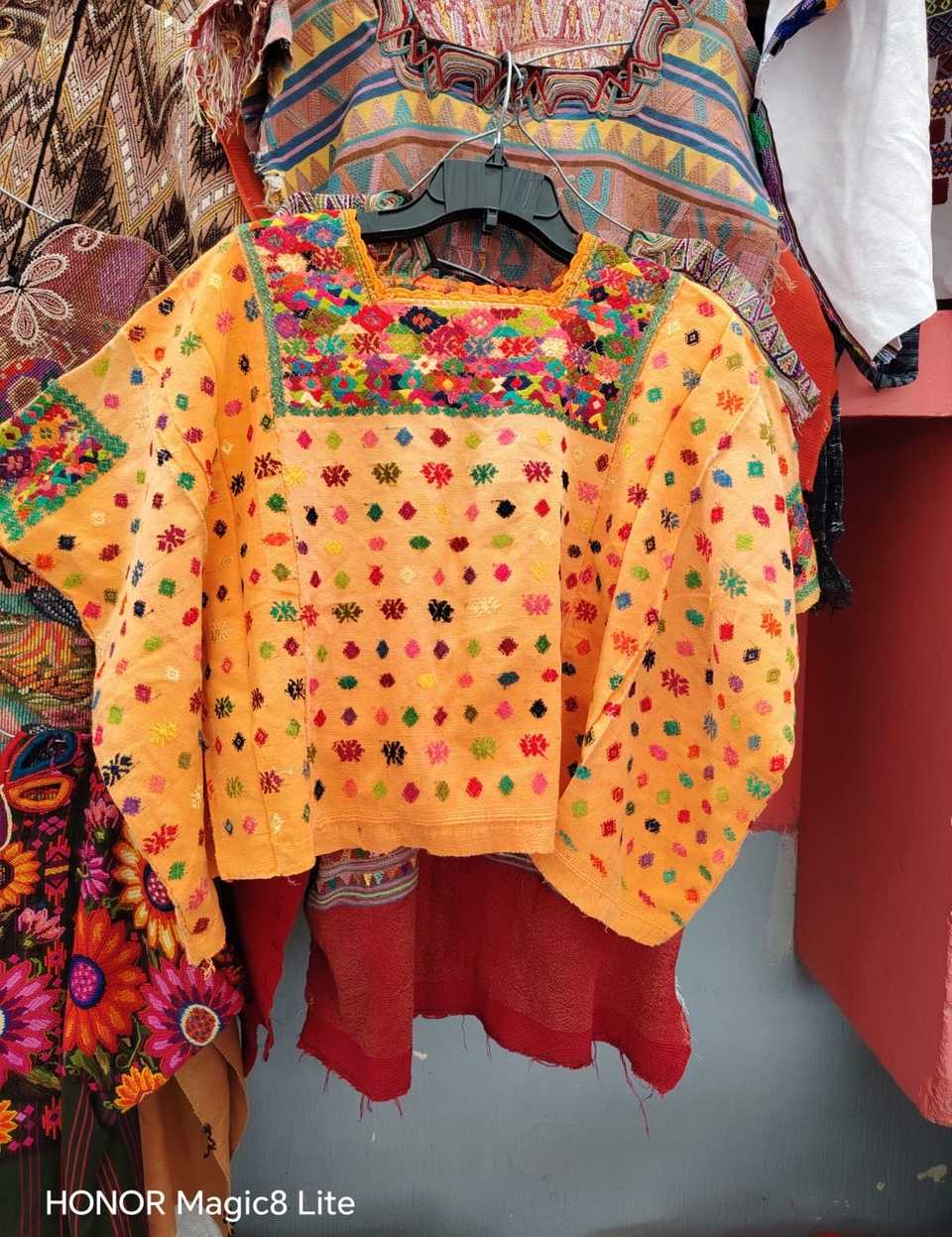 Orange Coban huipil #5-164