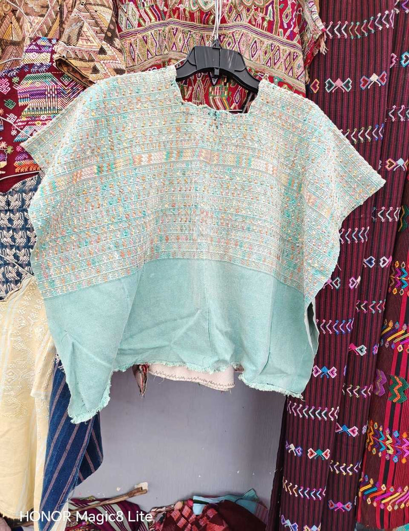 Pale blue San Lucas huipil #5-330
