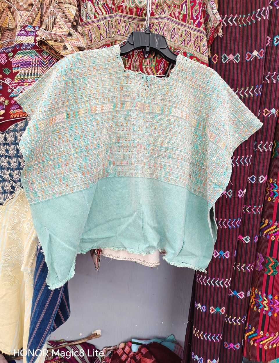 Pale blue San Lucas huipil #5-330
