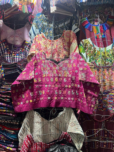 (Copy) (reserved for April) Fuchsia Coban huipil