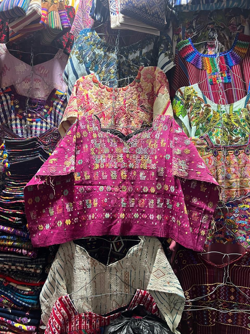 (Copy) (reserved for April) Fuchsia Coban huipil