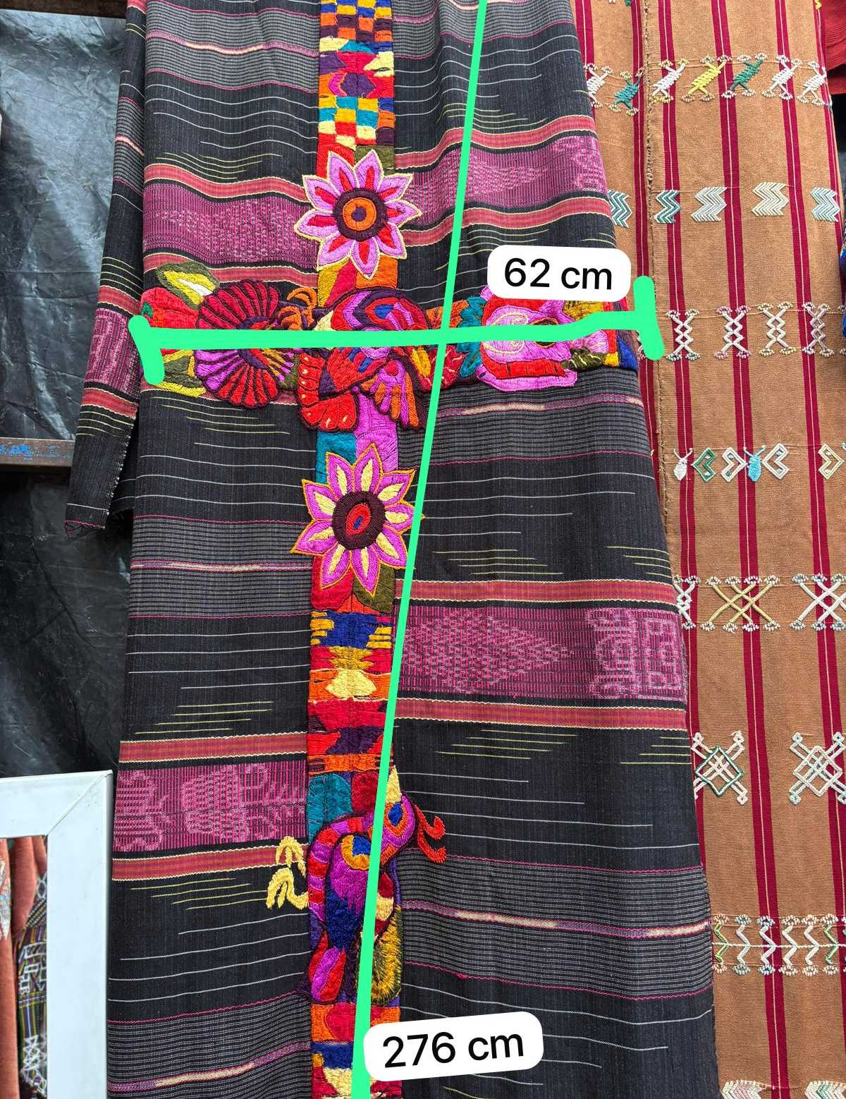 Black and pink Chichicastenango corte #4-222