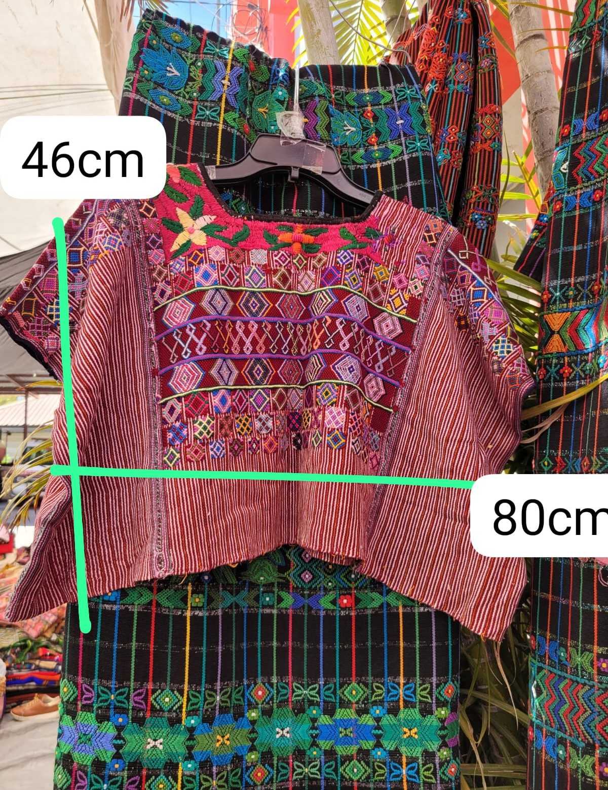 Burgundy Colotenango huipil #3-54