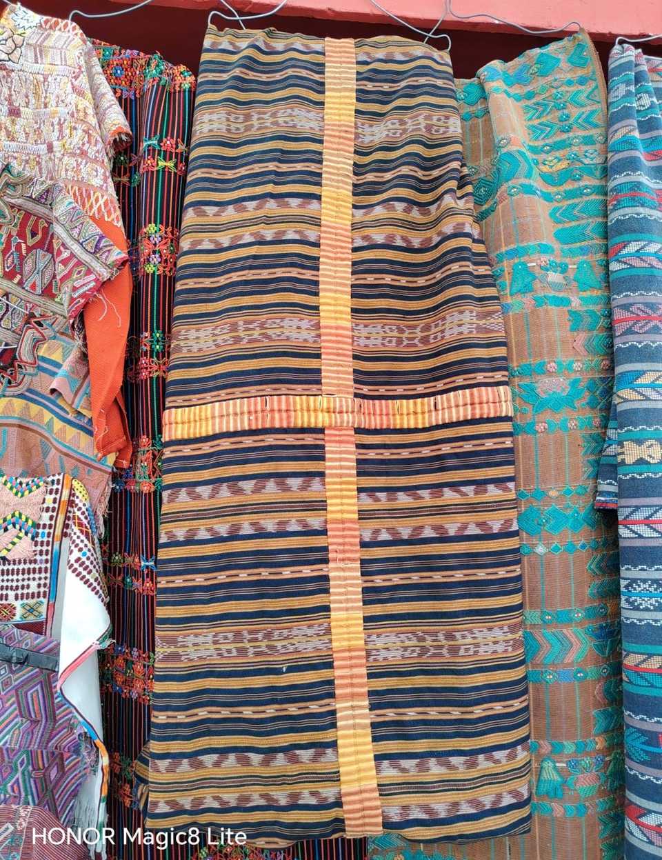 (Reserved for April) Blue and orange Chichicastenango corte #5-103