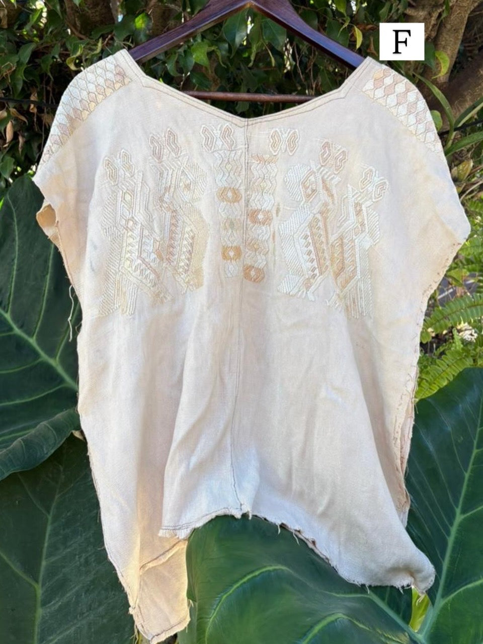 (*reservado para Sarah*) Huipil de Chajul color crema