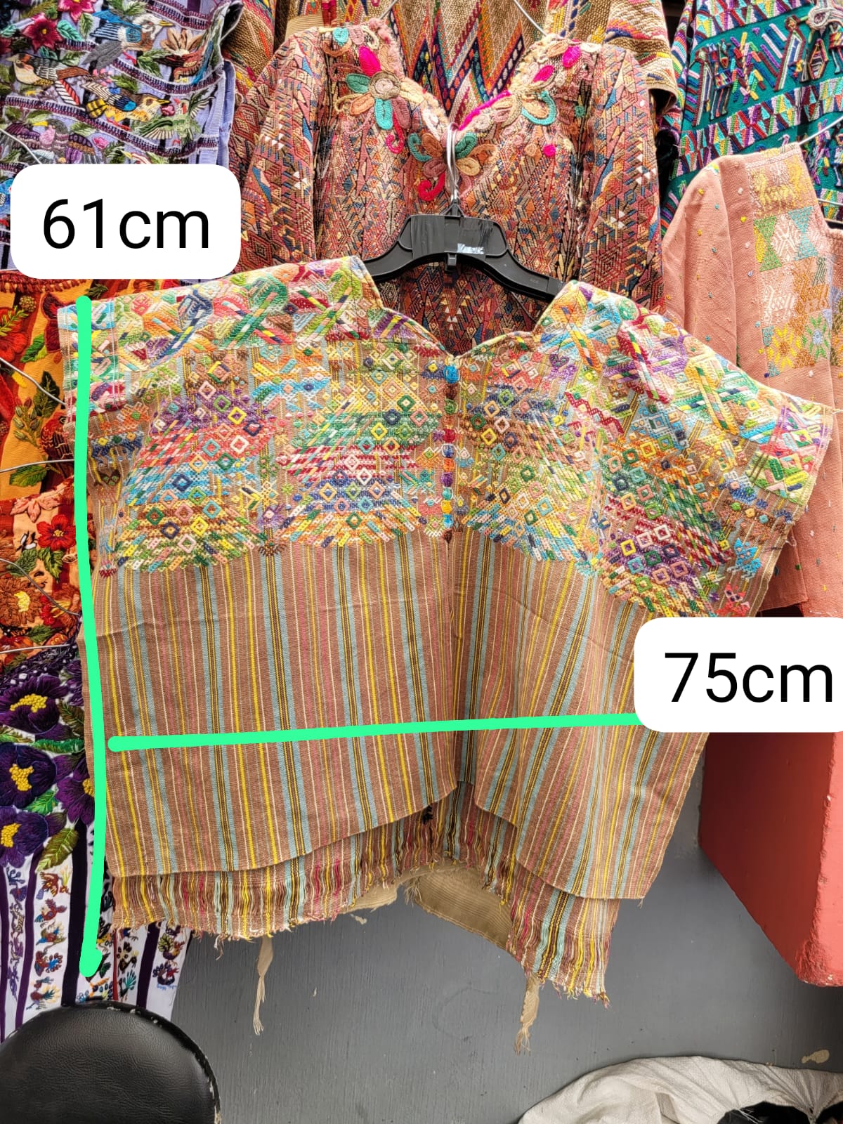 Biscuit and blue Nahuala huipil for Sarah