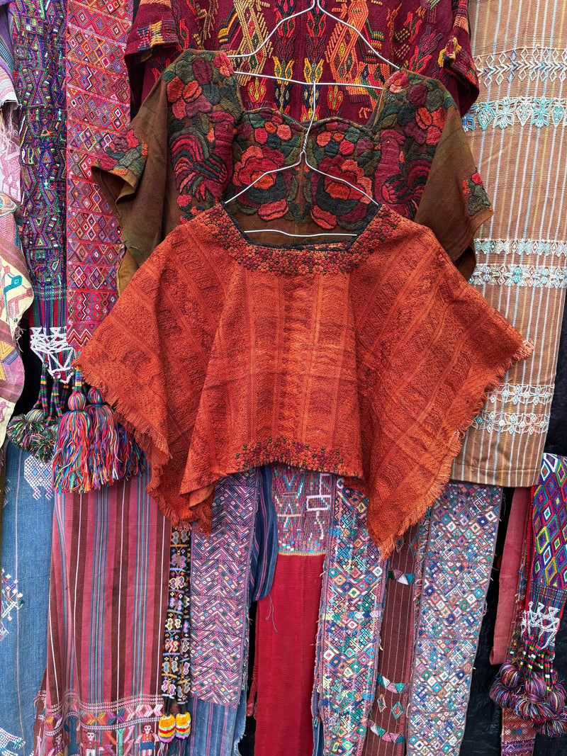 Burnt orange Coban huipil (reserved for Jojo)