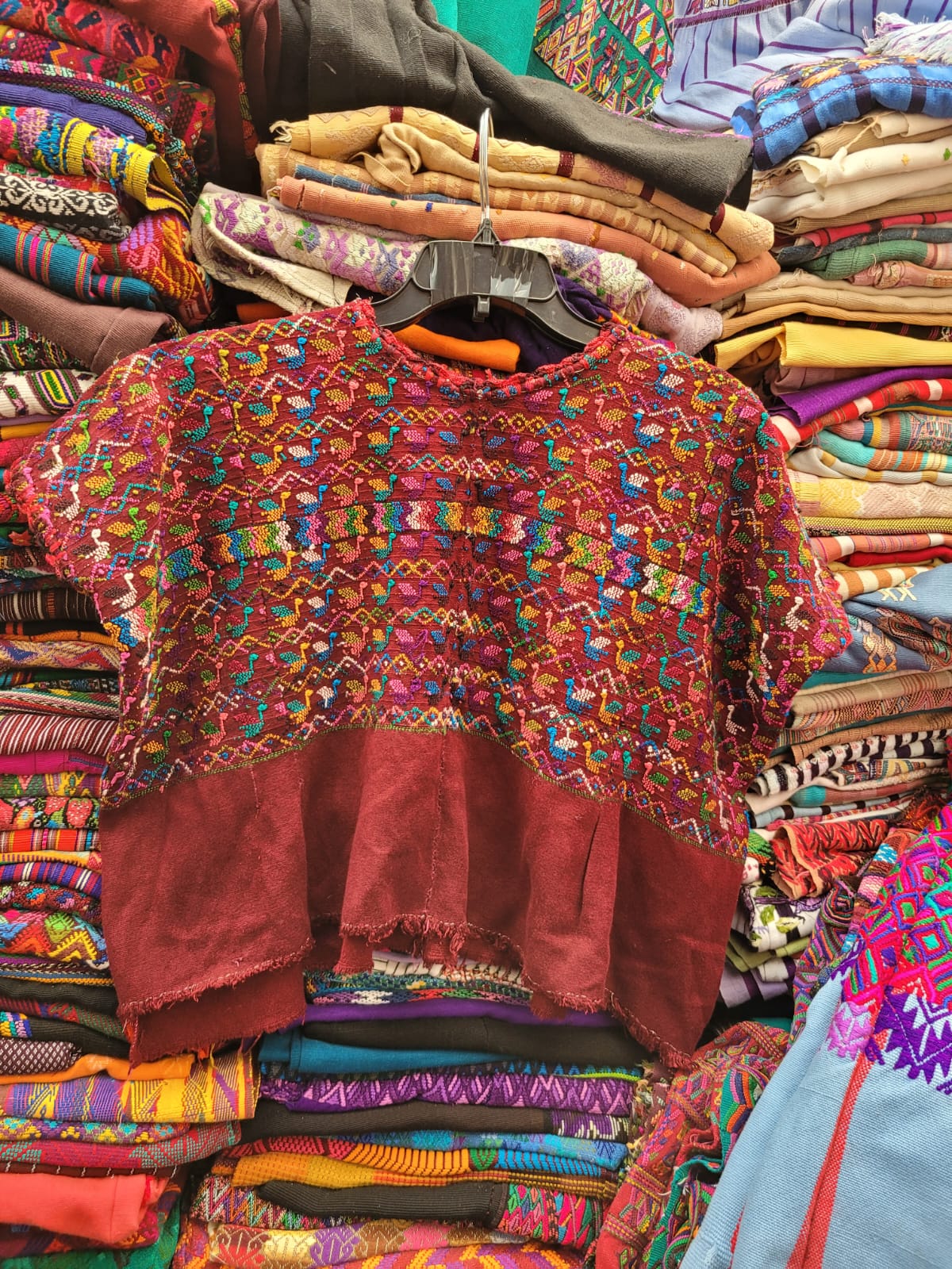 Terracotta San Lucas huipil for Tara