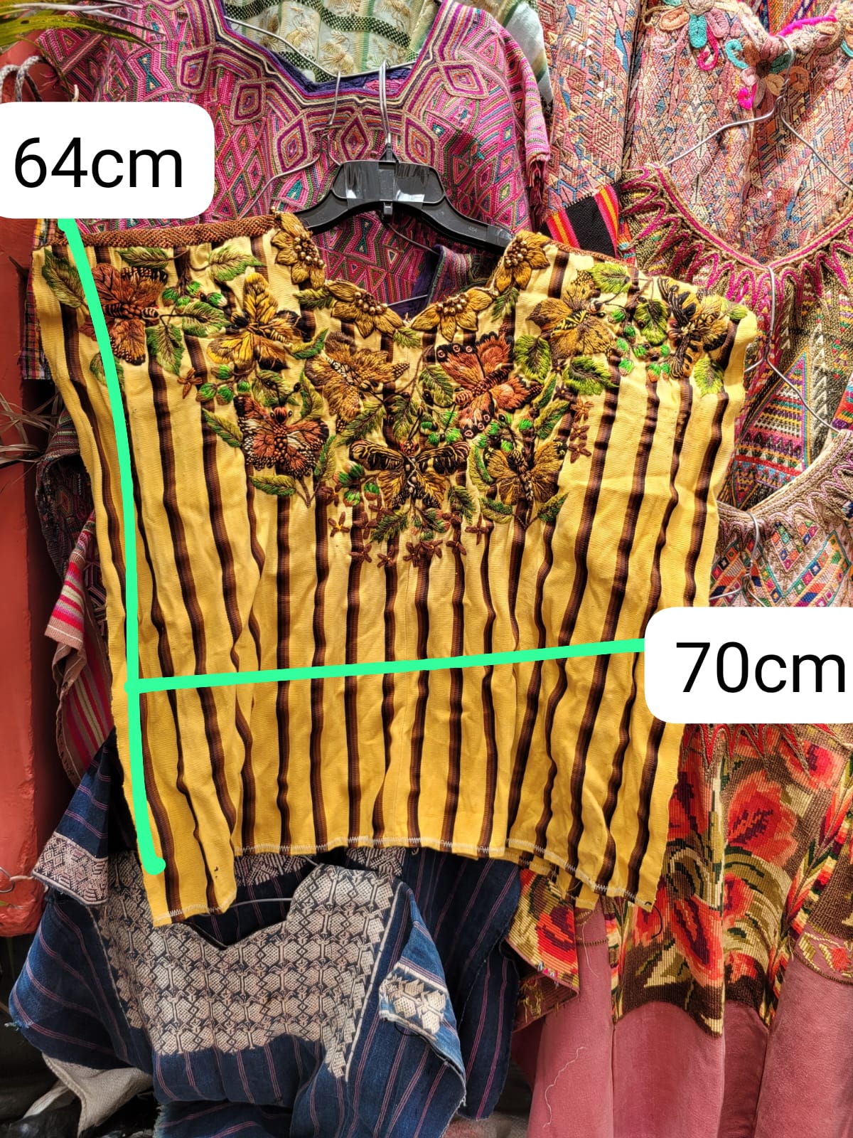 Yellow Santiago huipil (Reserved for Melissa)