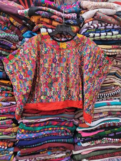 Colourful Tactic huipil for Sarah