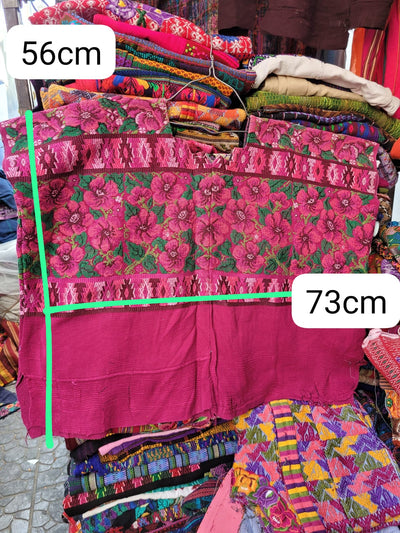 Pink floral Comalapa huipil for Myriam